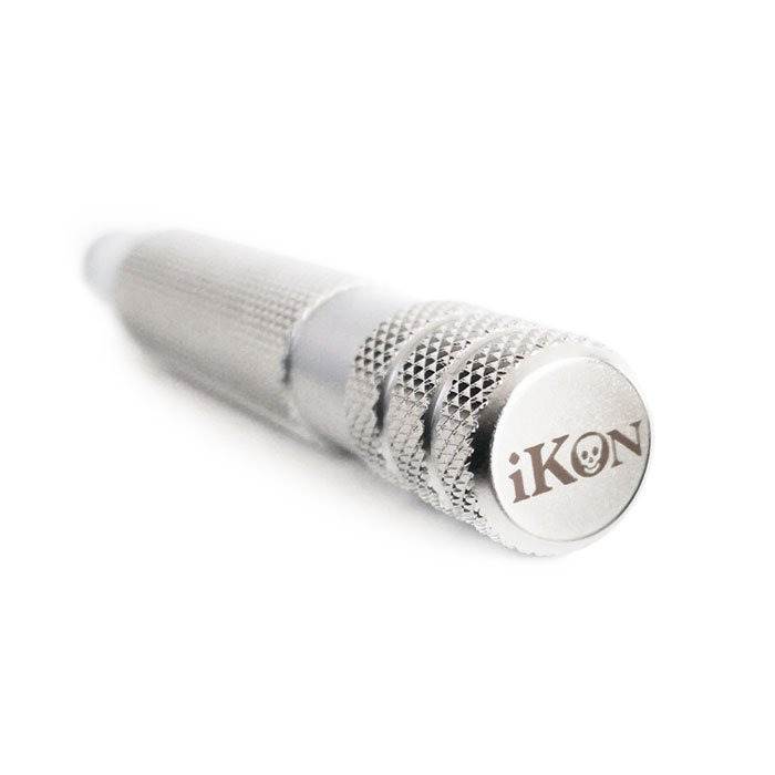 iKon safety razor bulldog handle for safety razor 80mm polished stainless steel Rasoigoodfellas