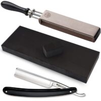 Kit Straight razor Boker Classic PS 5/8 Shave ready, Sharpening stone and Spanner strop