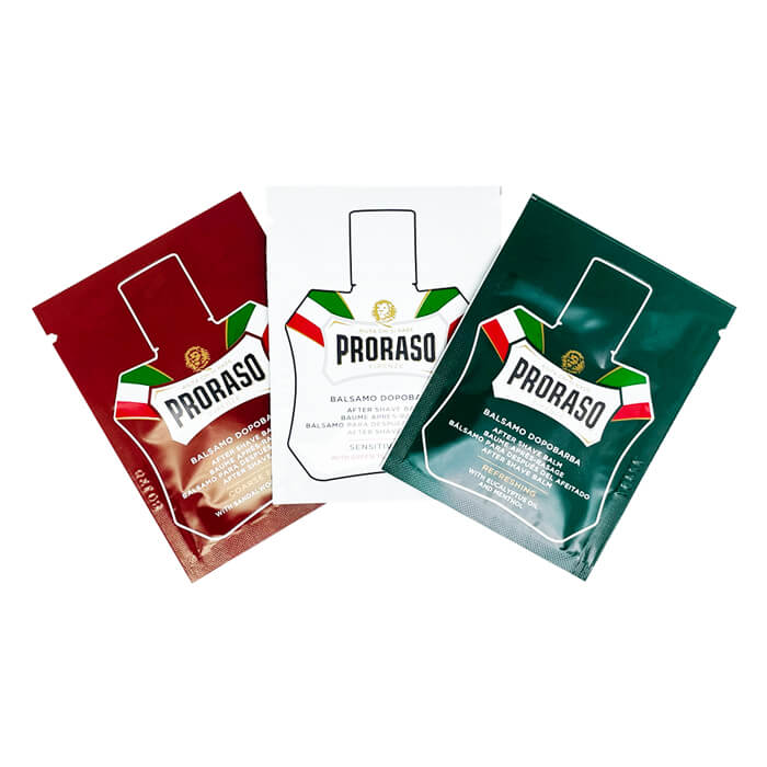 Proraso samples aftershave balm 3pcs Rasoigoodfellas