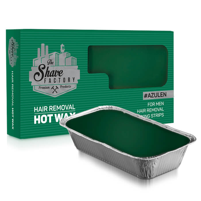 The Shave Factory hot wax depilatory green in tub 500gr Rasoigoodfellas
