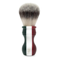Shaving brush synthetic Italian flag medium soft - Extrò cosmesi