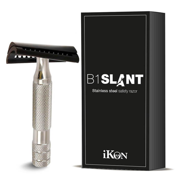 iKon safety razor safety razor b1 slant stainless steel 80mm