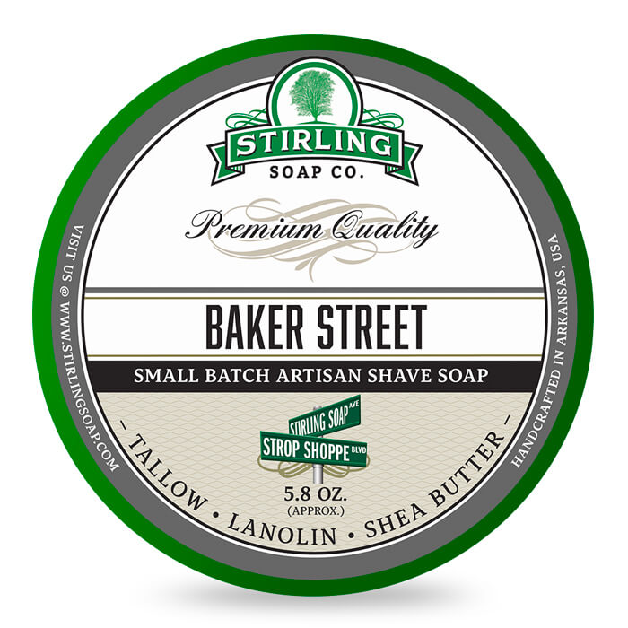 Shaving soap Baker Street 170ml - Stirling Soap Co.